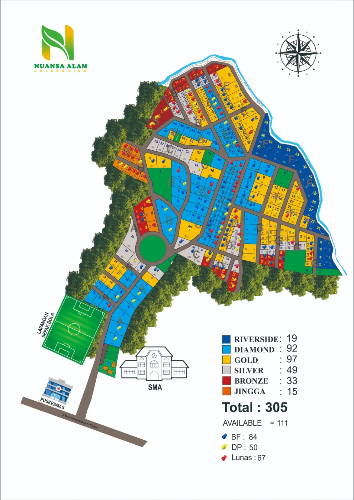Siteplan resmi Golden View